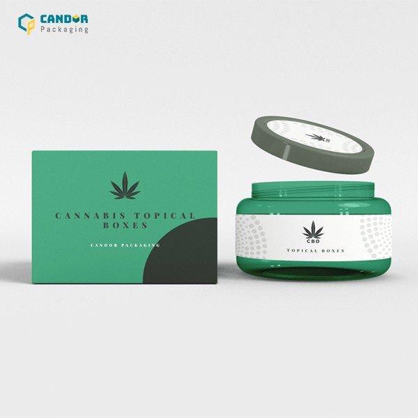 Cosmetic Jar with Box Packaging Mockup